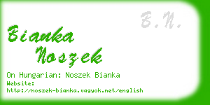 bianka noszek business card